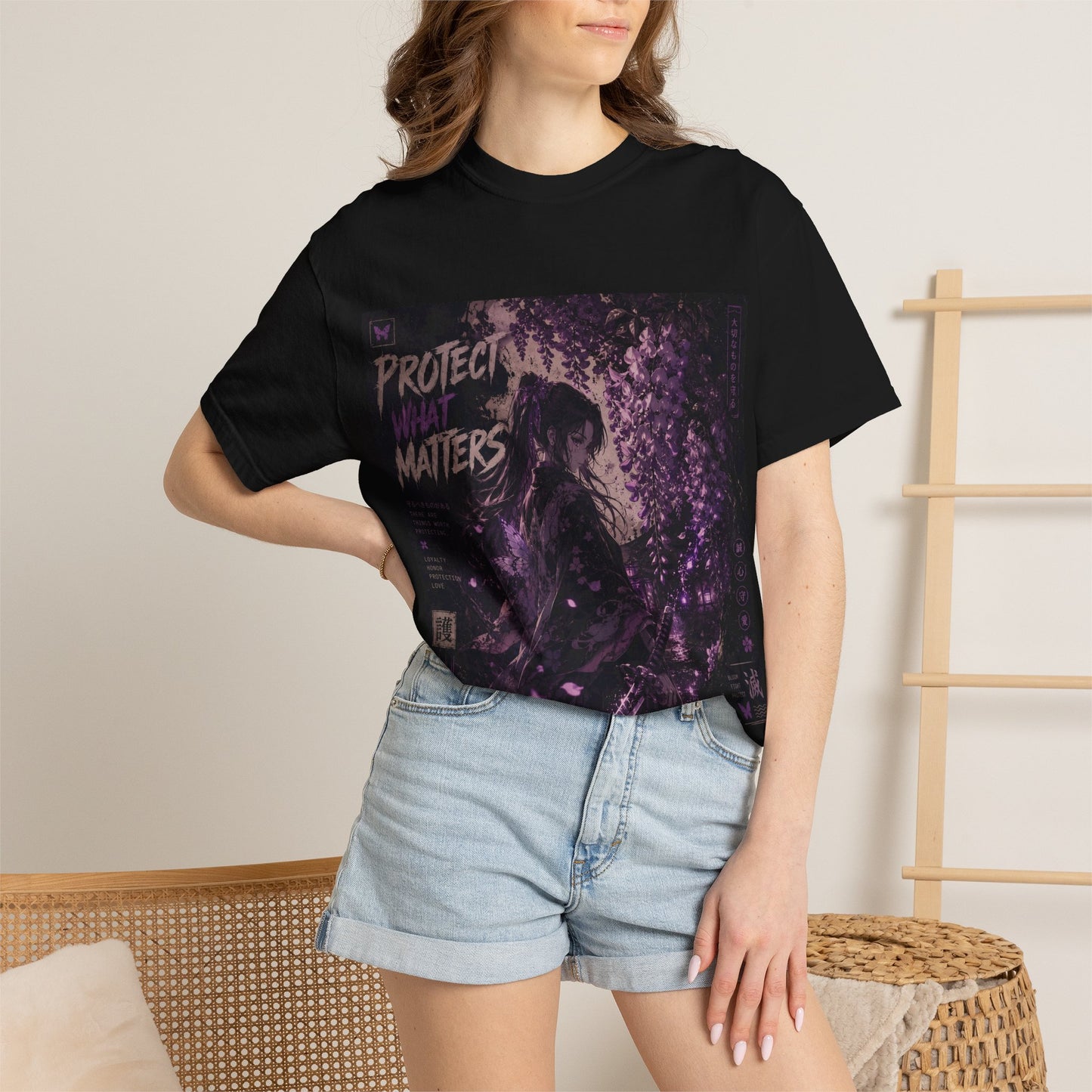 Protect What Matters T-Shirt — Dark Violet Graphic Tee