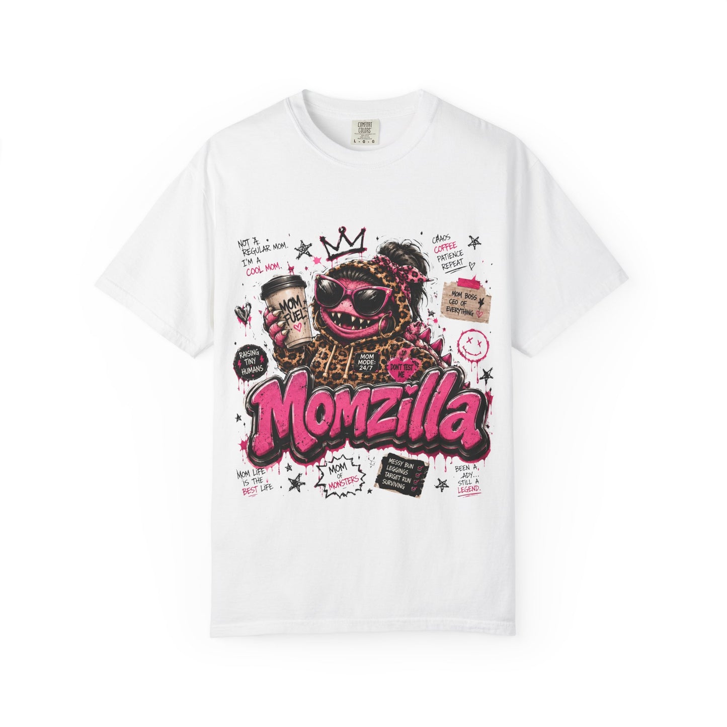 Momzilla Graphic T-Shirt — Funny Momzilla Mother’s Day Tee with Coffee & Crown Design