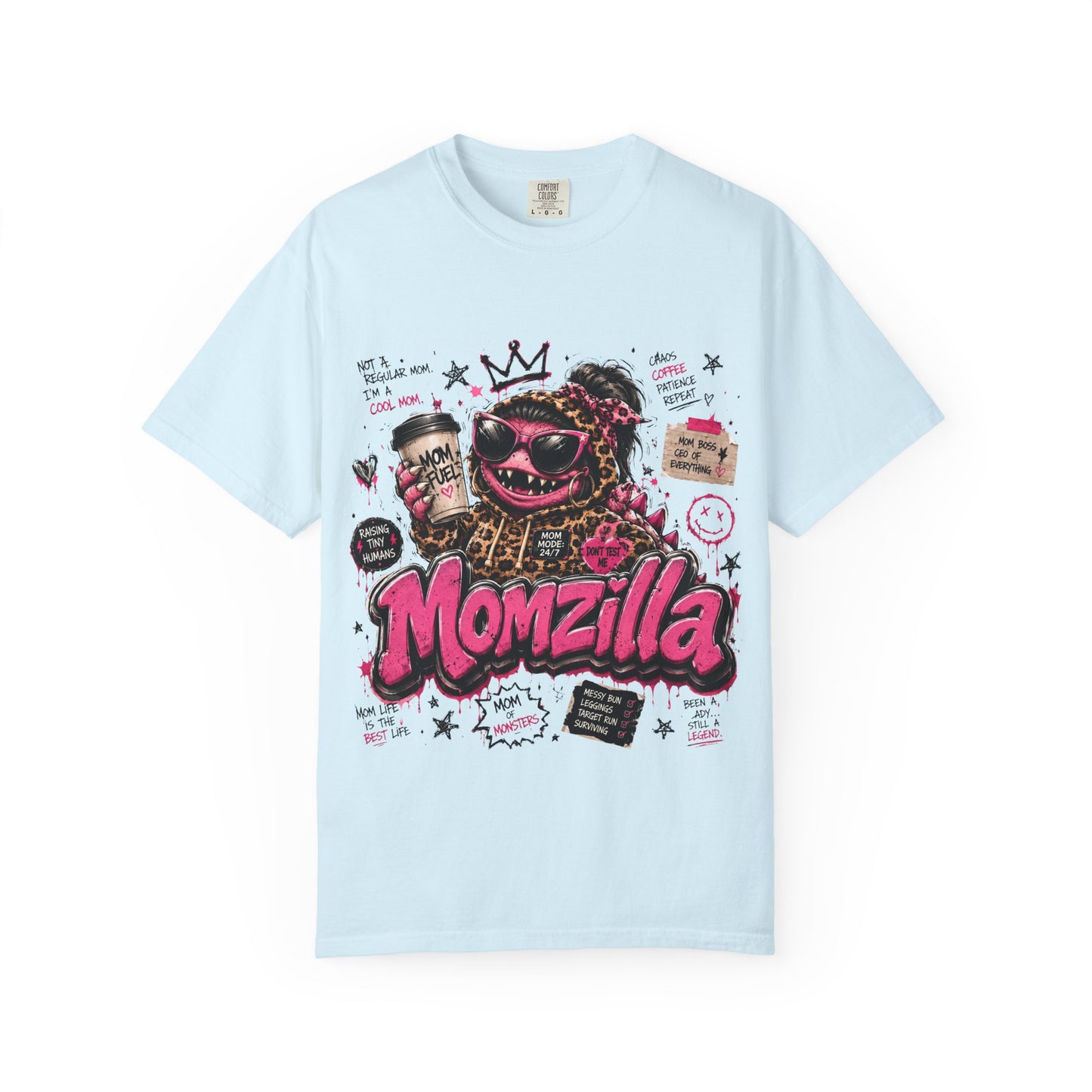 Momzilla Graphic T-Shirt — Funny Momzilla Mother’s Day Tee with Coffee & Crown Design