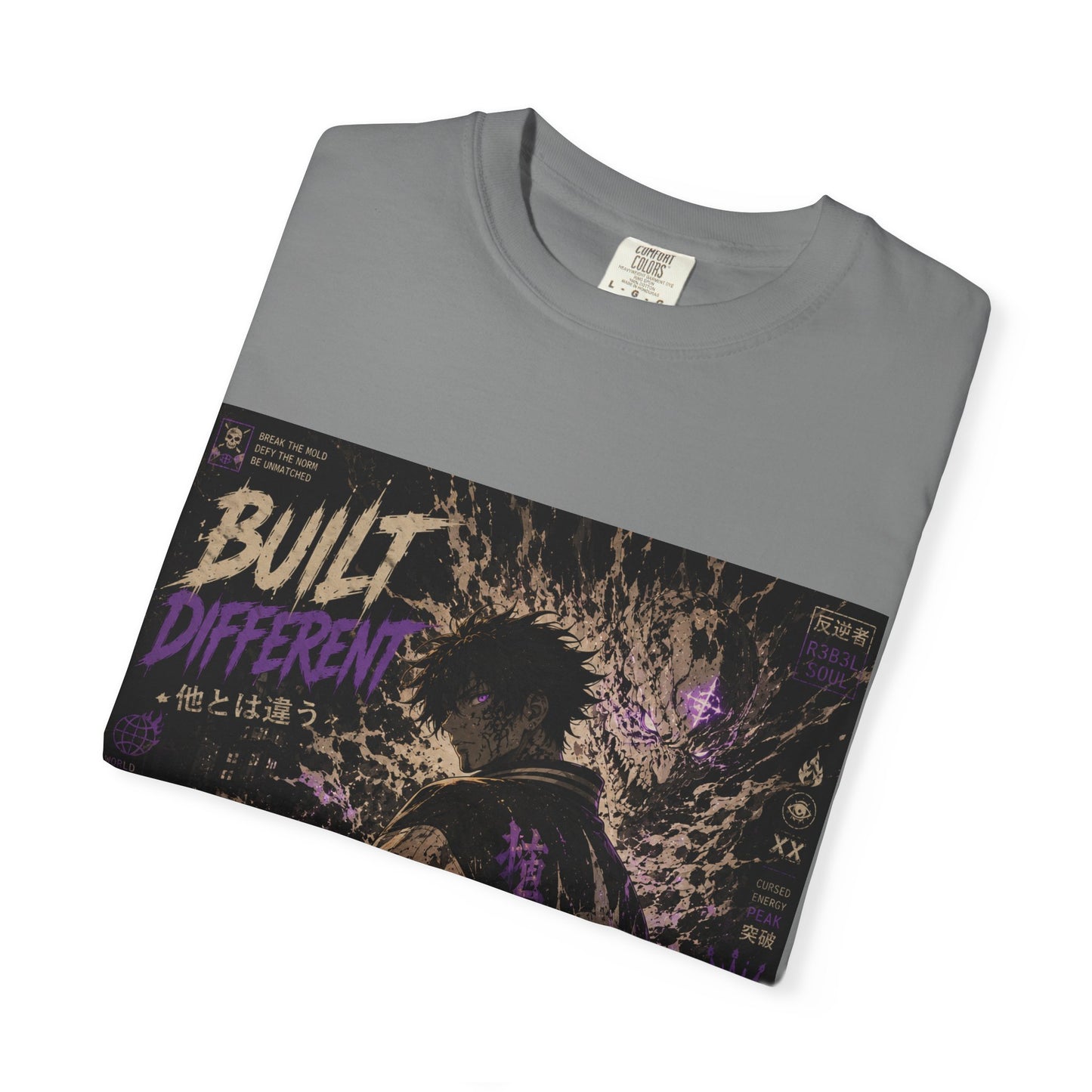 T-Shirt — "Built Different" Cyberpunk Samurai Graphic Tee