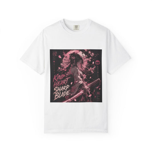 Samurai Aesthetic T-Shirt — “Kind Heart, Sharp Blade” Graphic Tee