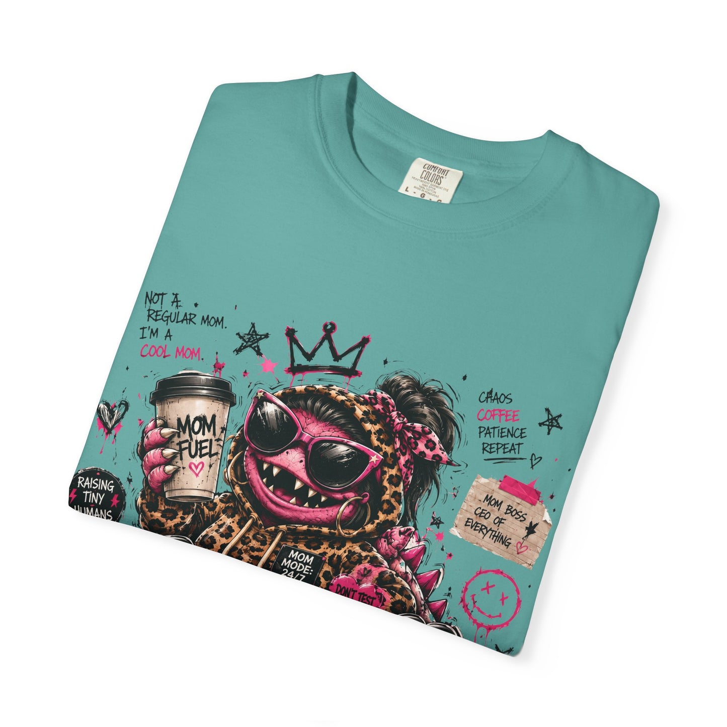 Momzilla Graphic T-Shirt — Funny Momzilla Mother’s Day Tee with Coffee & Crown Design