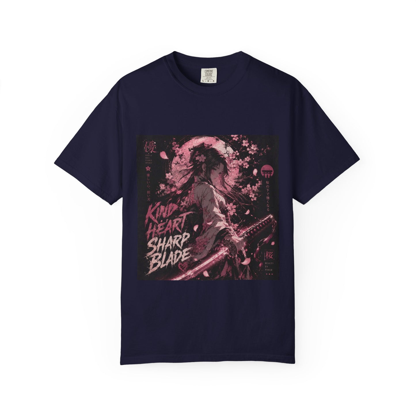 Samurai Aesthetic T-Shirt — “Kind Heart, Sharp Blade” Graphic Tee