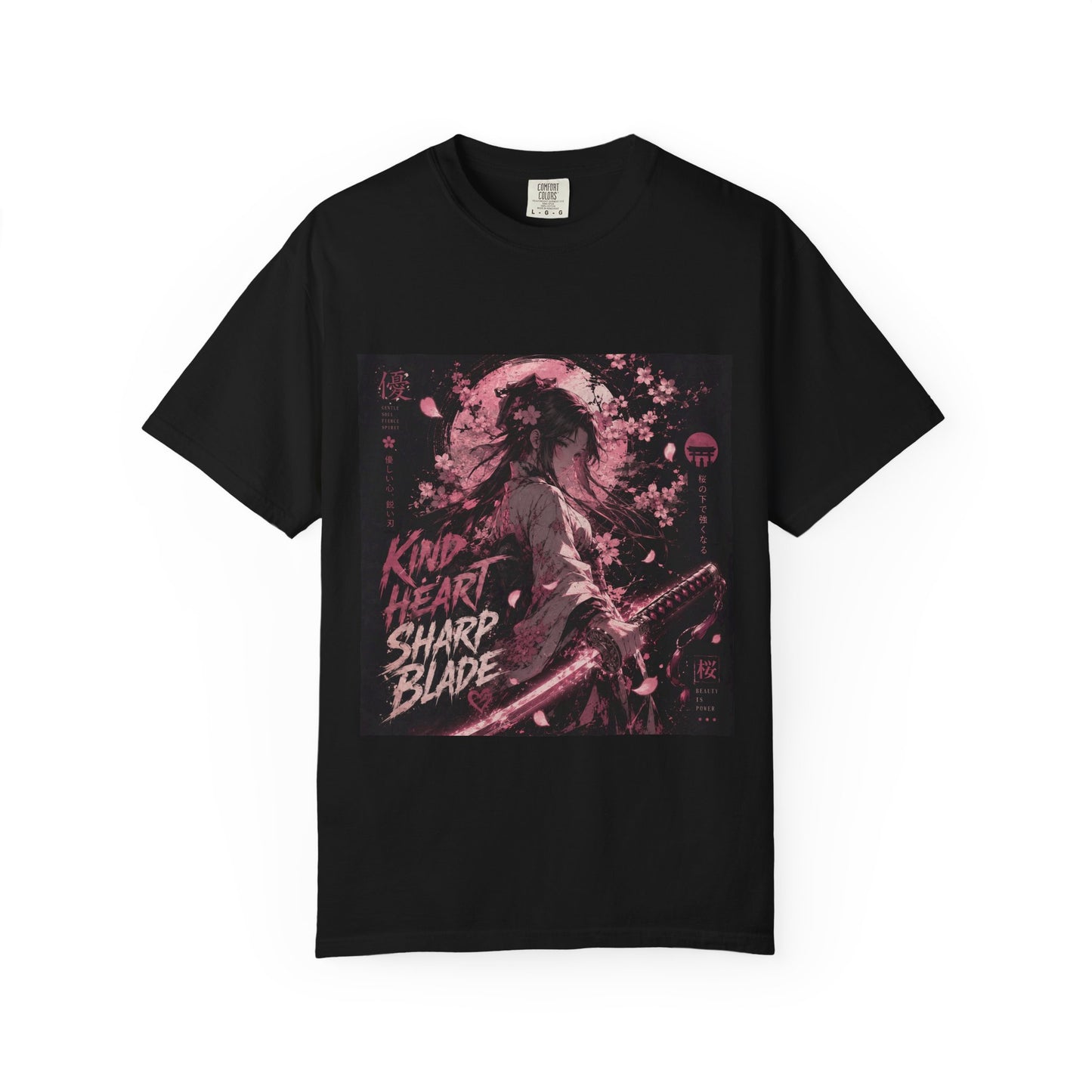 Samurai Aesthetic T-Shirt — “Kind Heart, Sharp Blade” Graphic Tee