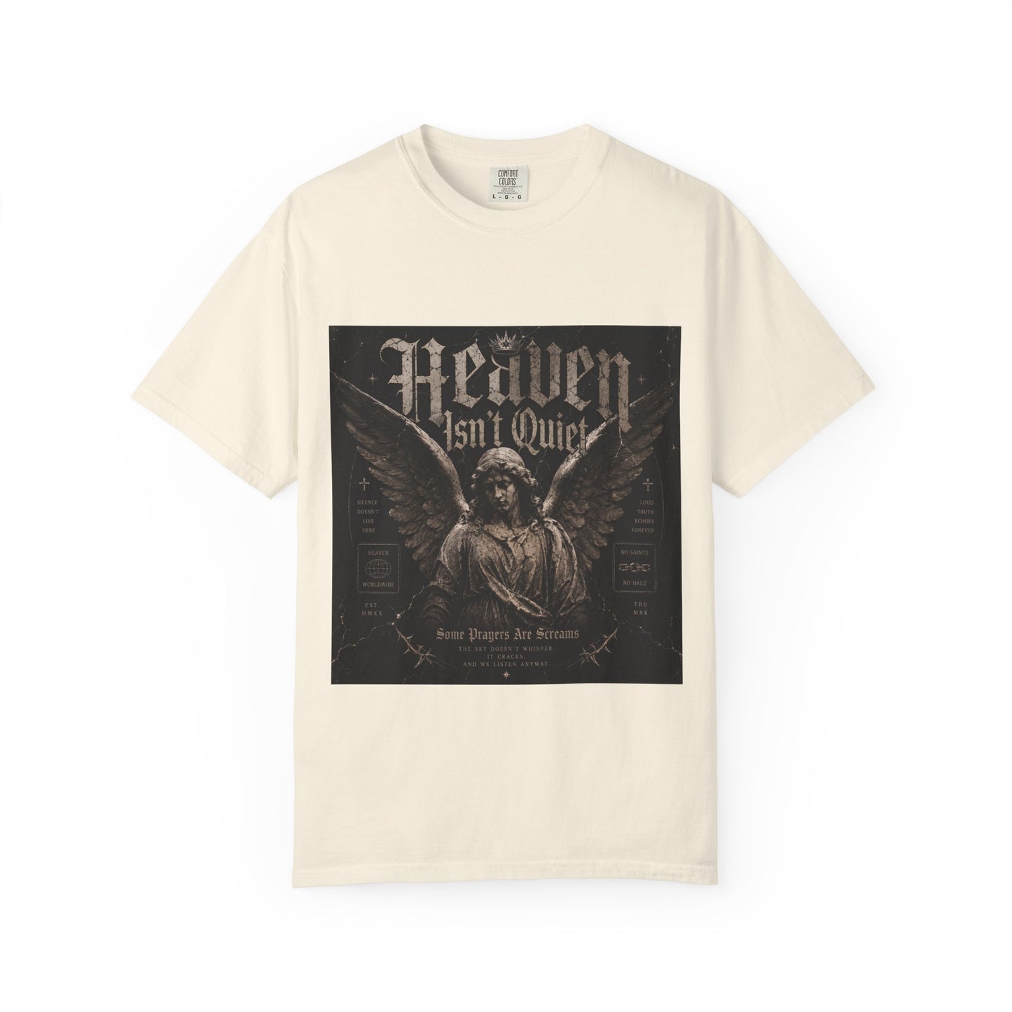 Graphic T-Shirt — "Heaven Isn't Quiet" Vintage Angel Band Tee