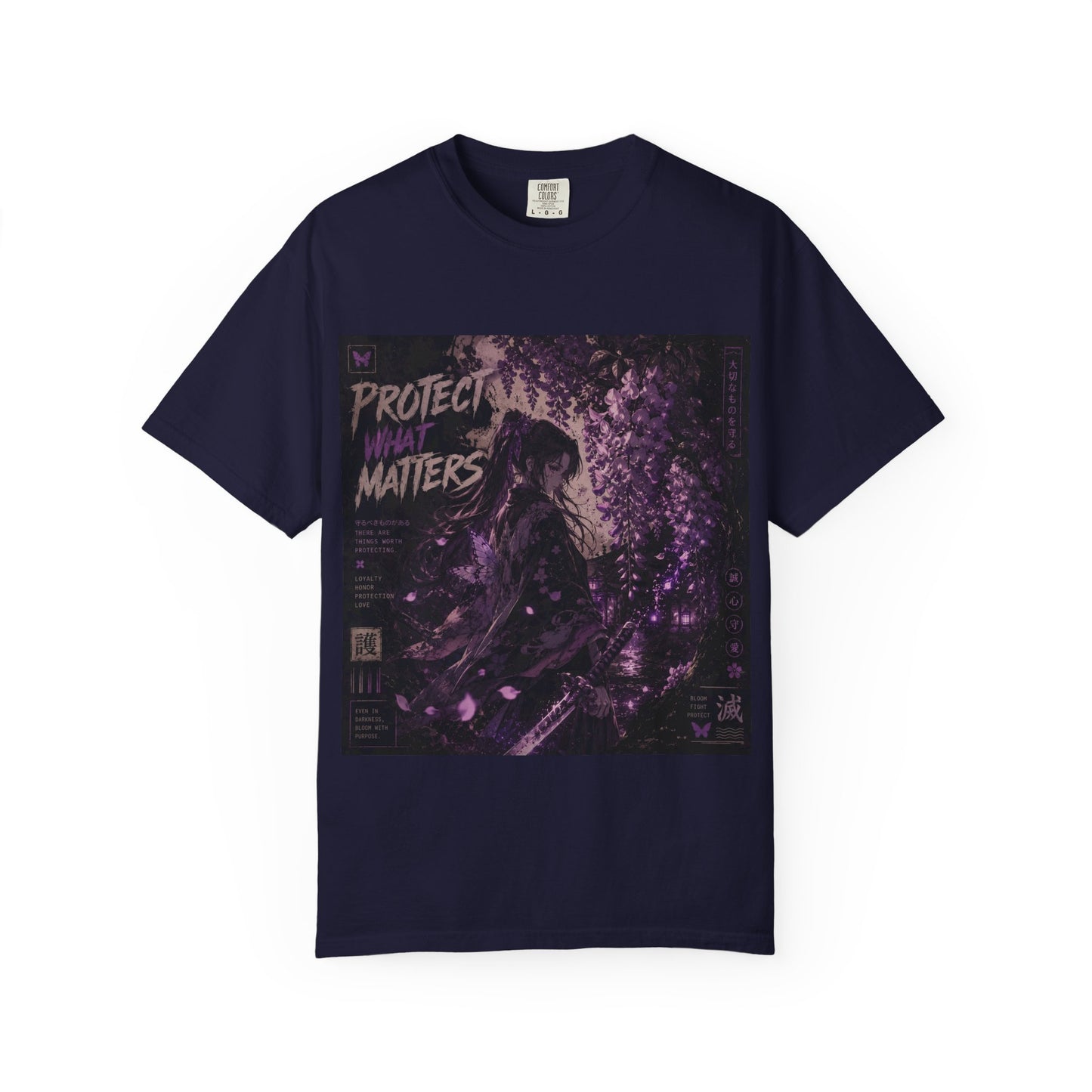 Protect What Matters T-Shirt — Dark Violet Graphic Tee