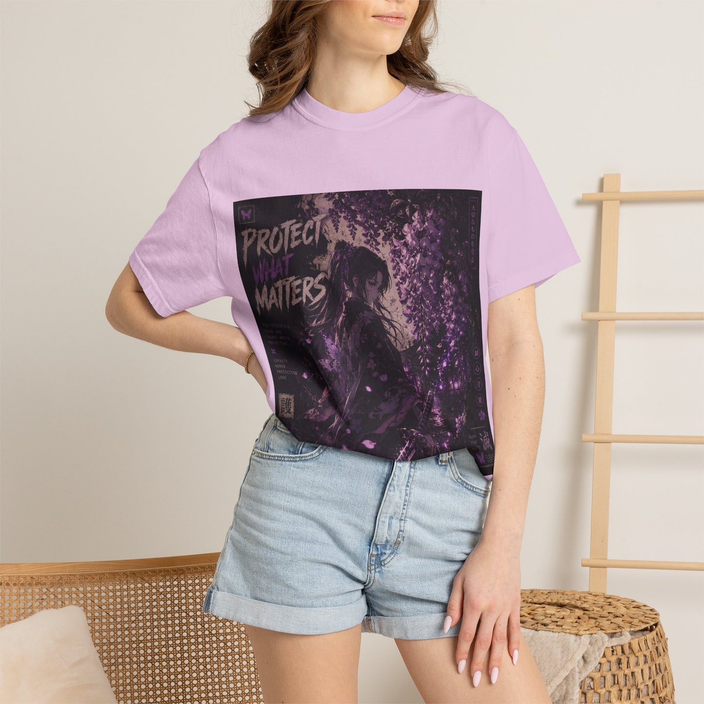 Protect What Matters T-Shirt — Dark Violet Graphic Tee