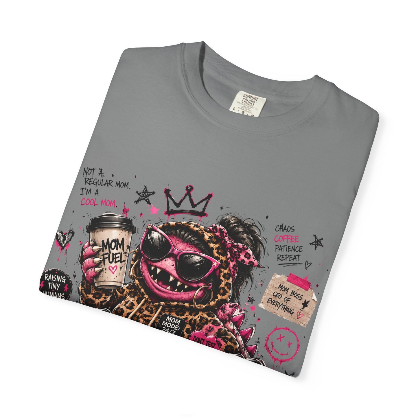 Momzilla Graphic T-Shirt — Funny Momzilla Mother’s Day Tee with Coffee & Crown Design