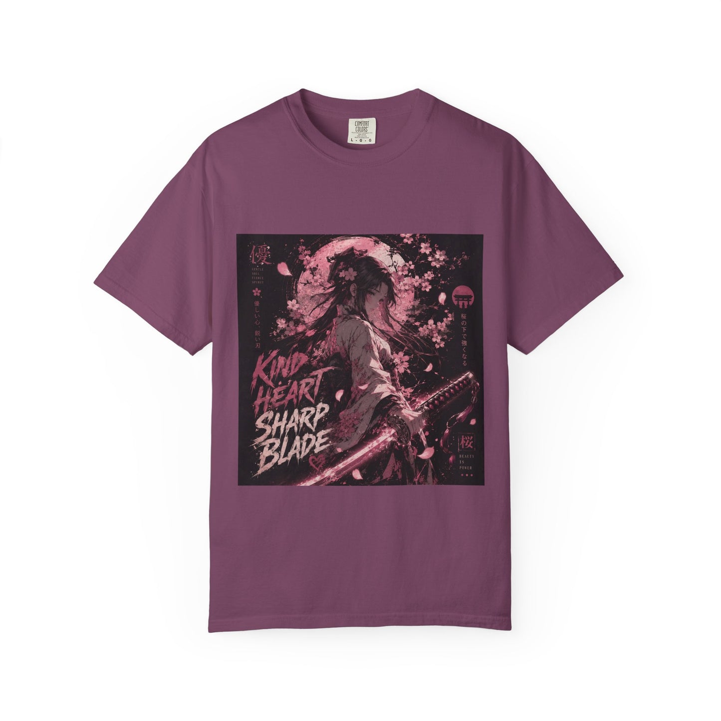 Samurai Aesthetic T-Shirt — “Kind Heart, Sharp Blade” Graphic Tee
