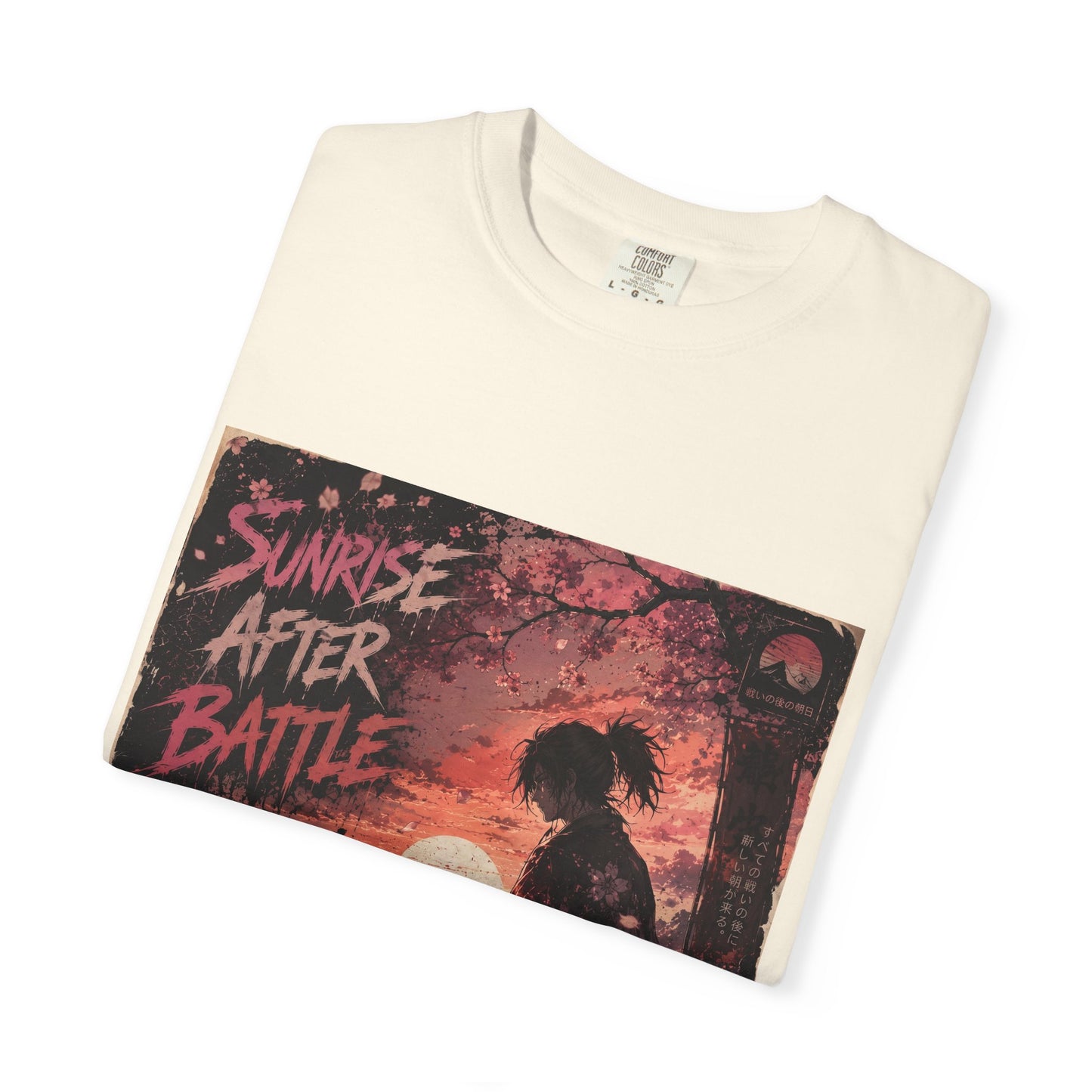 Sunrise After Battle T-Shirt — Samurai Sunset Graphic Tee
