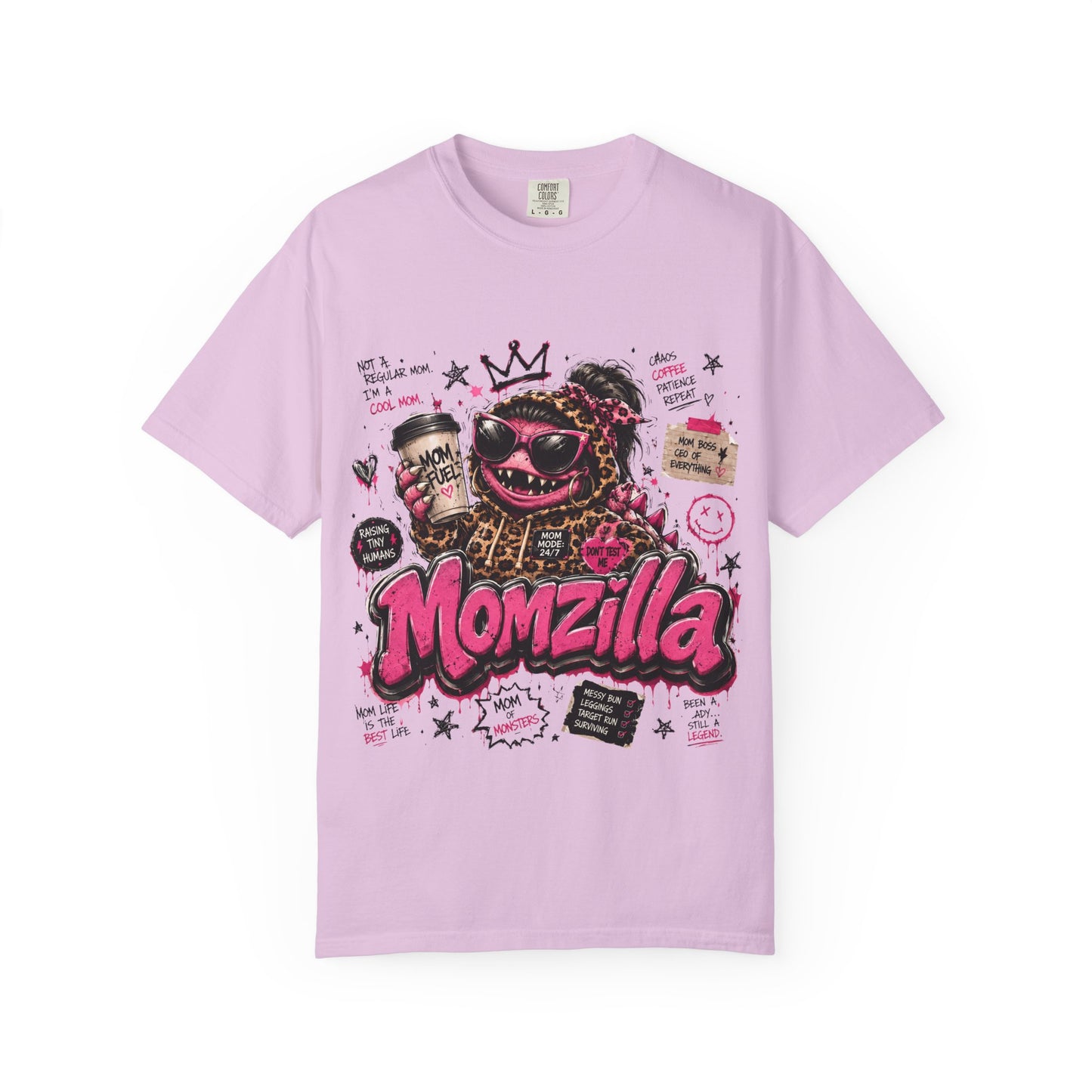 Momzilla Graphic T-Shirt — Funny Momzilla Mother’s Day Tee with Coffee & Crown Design