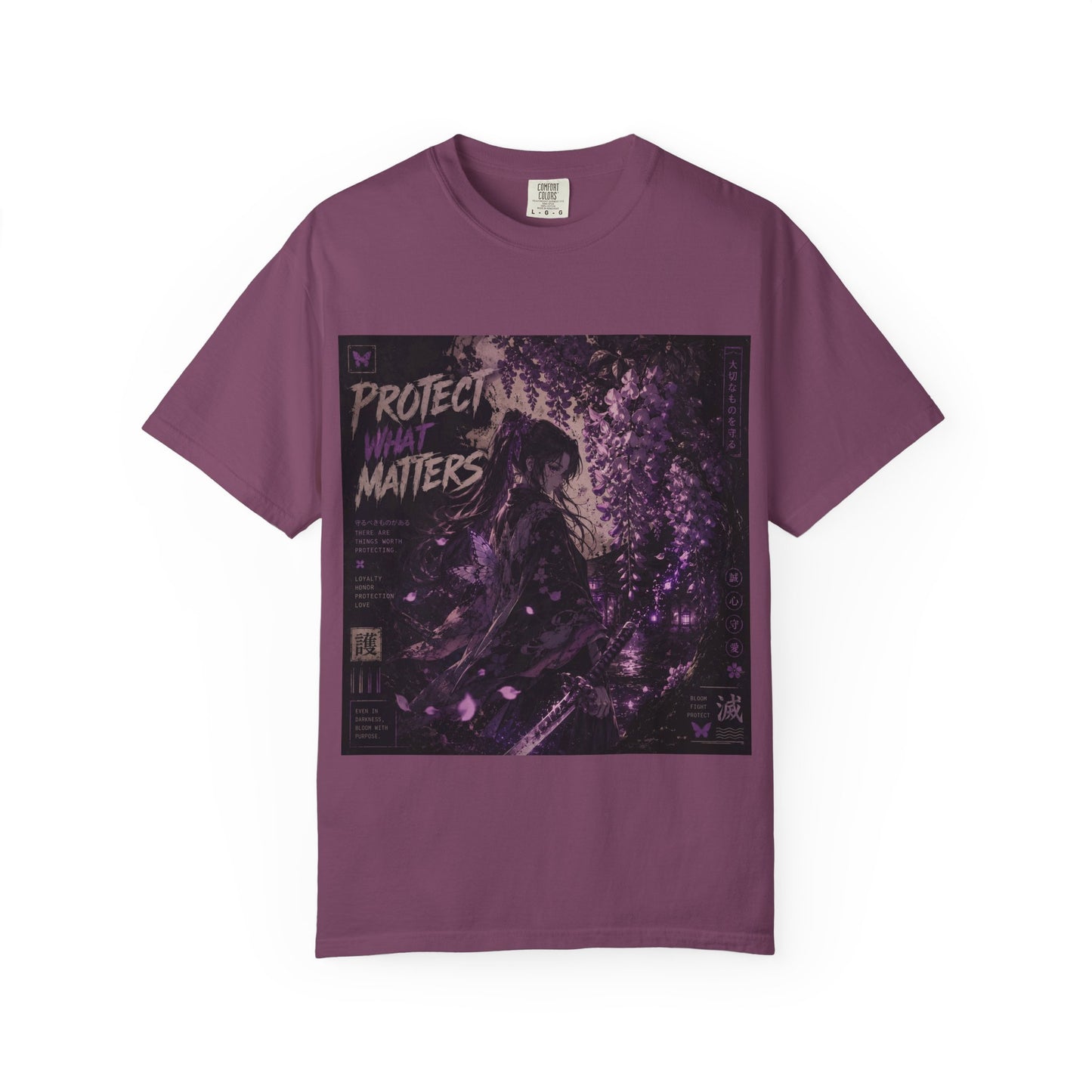 Protect What Matters T-Shirt — Dark Violet Graphic Tee