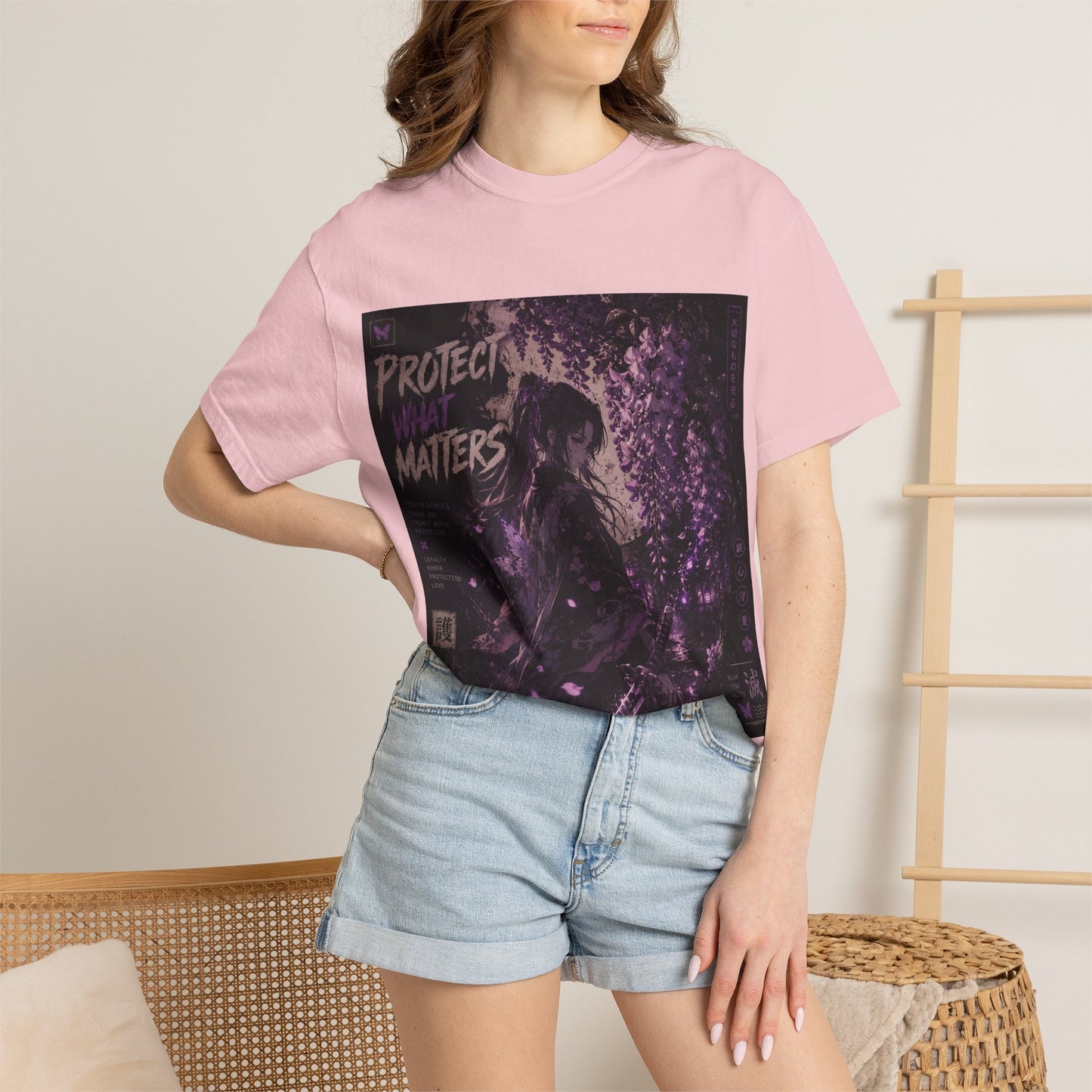 Protect What Matters T-Shirt — Dark Violet Graphic Tee